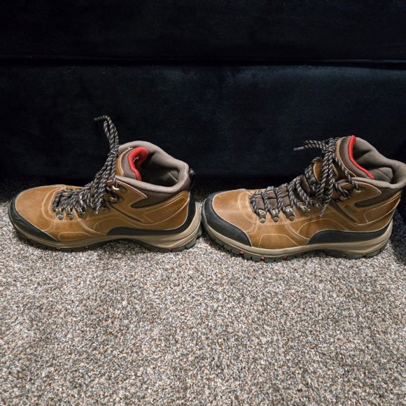 Eddie Bauer Brandon Leather Combat Boots, Men's Size 10, Brown, Hiking Boots - Picture 2 of 4